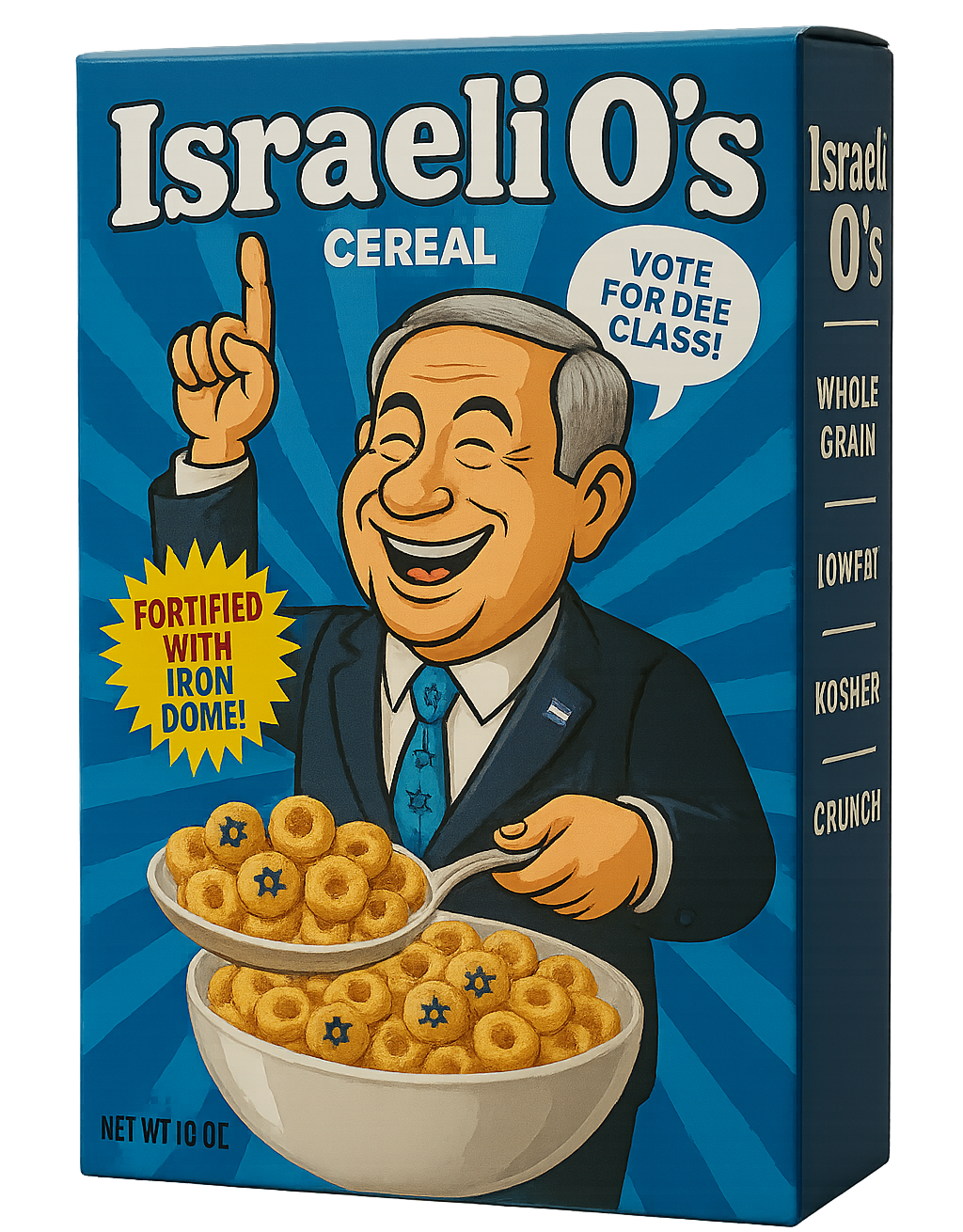 Israeli O's Cereal Box